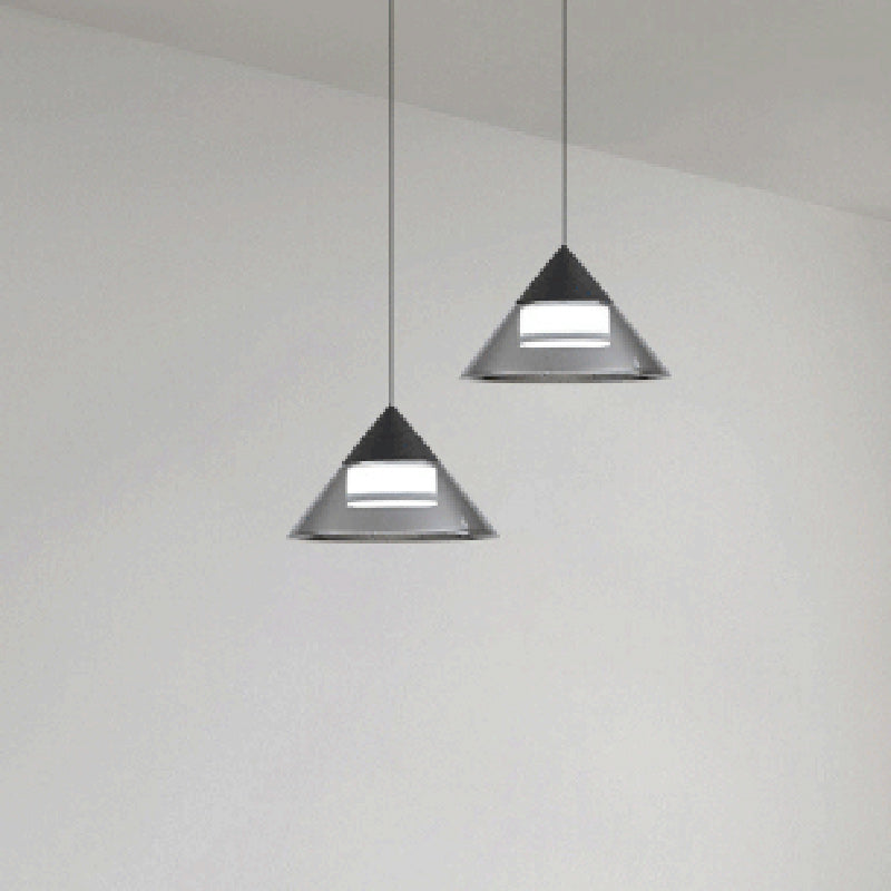 Moderne minimalistische runde Eisen-Glas-Acryl-LED-Pendelleuchte für das Wohnzimmer 