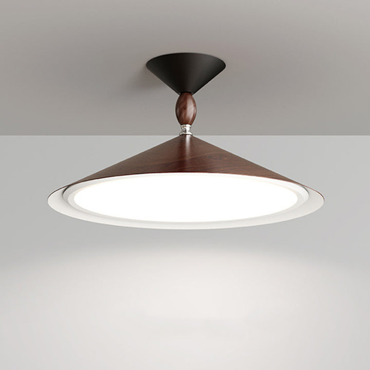 Traditionelle japanische Kegel Eisen Acryl LED Deckenleuchte für das Esszimmer 