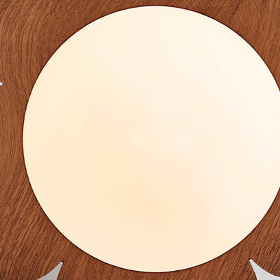 Luz de techo semi-empotrada de 1 luz de vidrio de hierro con globo tradicional japonés para sala de estar 