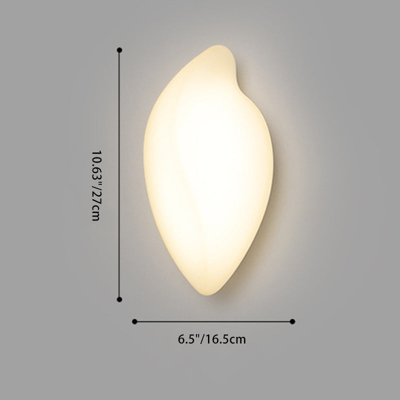 Applique murale LED ovale contemporaine en fer et plastique pour salon 
