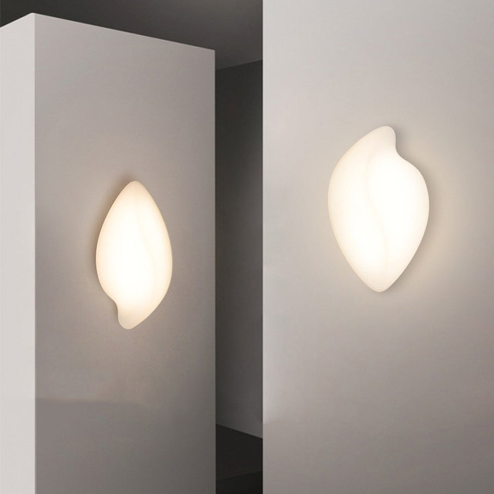 Applique murale LED ovale contemporaine en fer et plastique pour salon 