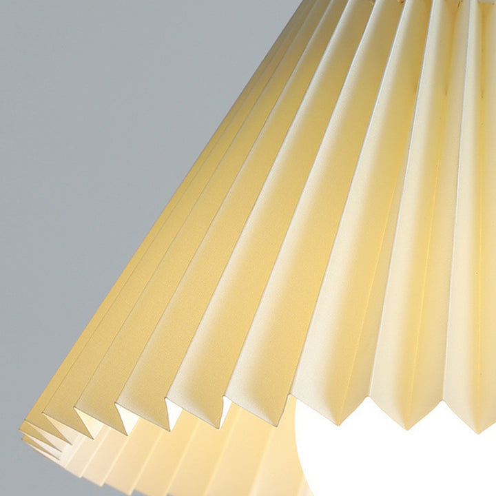Suspension en bois conique japonais traditionnel à 1 lumière pour salon 