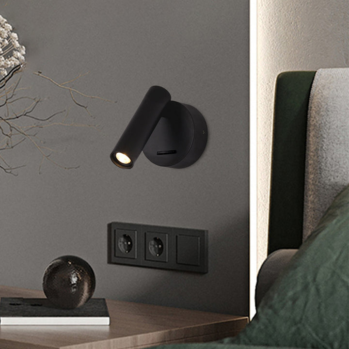 Applique murale LED en acier et aluminium minimaliste moderne pour salon 
