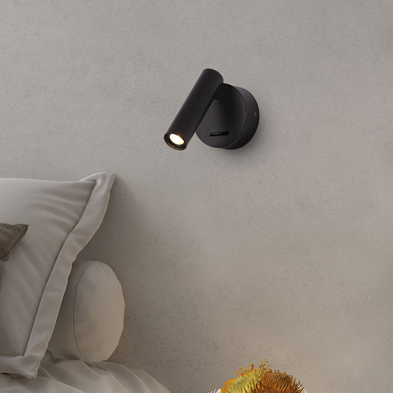 Applique murale LED en acier et aluminium minimaliste moderne pour salon 