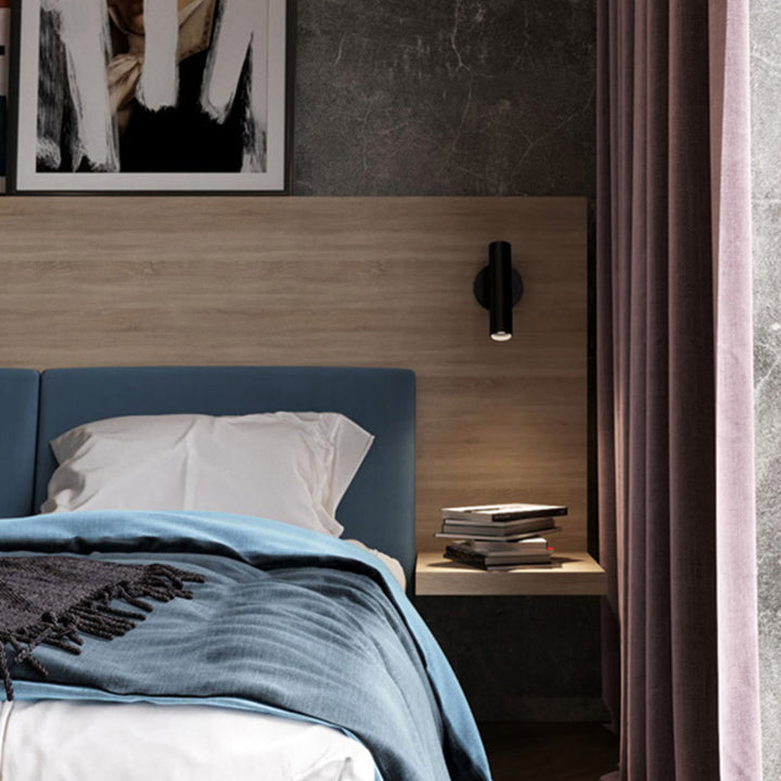 Applique murale LED en acier et aluminium minimaliste moderne pour salon 
