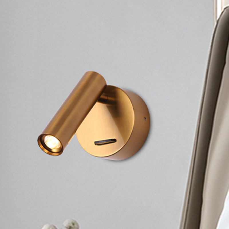 Applique murale LED en acier et aluminium minimaliste moderne pour salon 