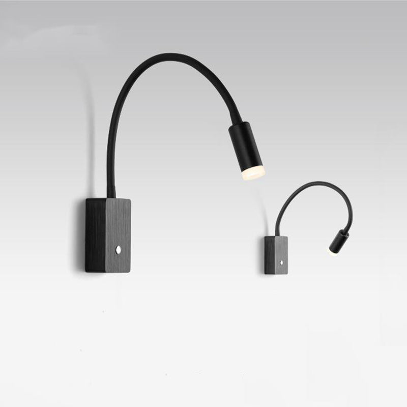 Zeitgenössische skandinavische Säulen Aluminium Acryl LED Wandleuchte für Wohnzimmer 