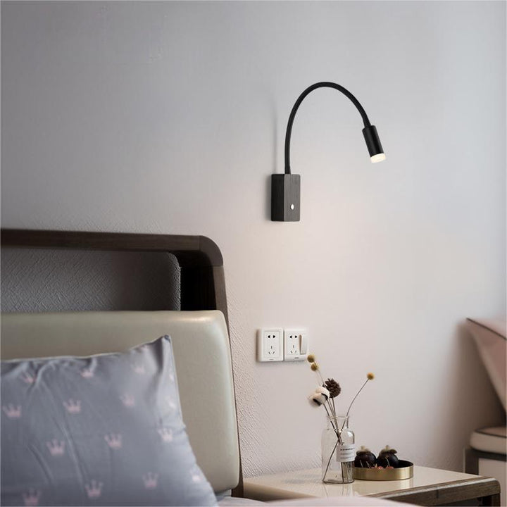 Zeitgenössische skandinavische Säulen Aluminium Acryl LED Wandleuchte für Wohnzimmer 
