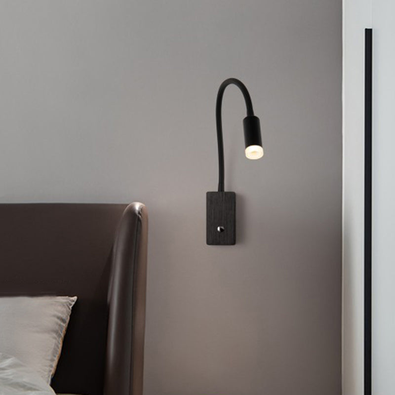 Zeitgenössische skandinavische Säulen Aluminium Acryl LED Wandleuchte für Wohnzimmer 