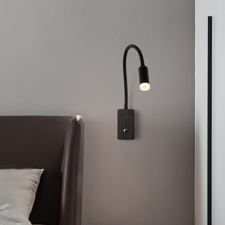 Zeitgenössische skandinavische Säulen Aluminium Acryl LED Wandleuchte für Wohnzimmer 