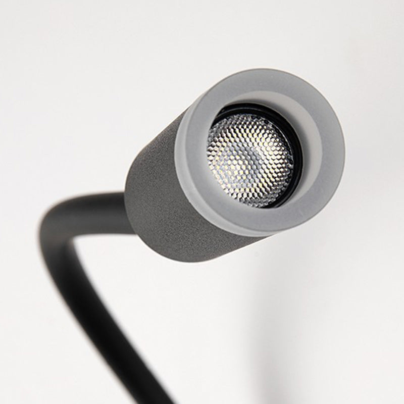 Zeitgenössische skandinavische Säulen Aluminium Acryl LED Wandleuchte für Wohnzimmer 