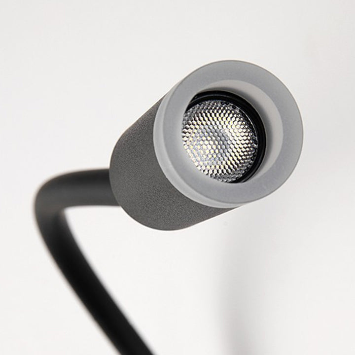 Zeitgenössische skandinavische Säulen Aluminium Acryl LED Wandleuchte für Wohnzimmer 
