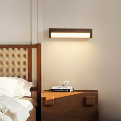 Contemporary Nordic Rectangular Iron Acrylic LED Wall Sconce Lamp For Living Room