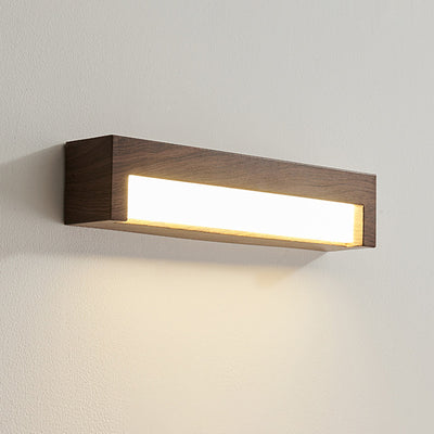 Contemporary Nordic Rectangular Iron Acrylic LED Wall Sconce Lamp For Living Room