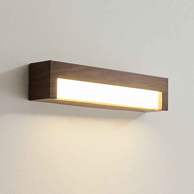 Contemporary Nordic Rectangular Iron Acrylic LED Wall Sconce Lamp For Living Room