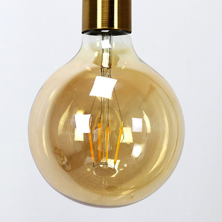 Lampe de sol contemporaine nordique en colonne de fer, marbre et verre 1-lumière pour salon 