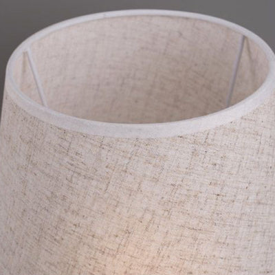 Lampe de table contemporaine en tissu de fer à tambour nordique 1 lumière pour salon 