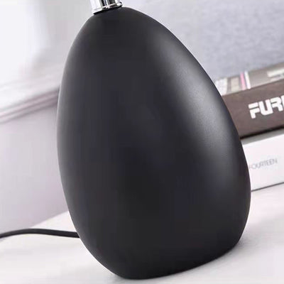 Lampe de table contemporaine en tissu de fer à tambour nordique 1 lumière pour salon 