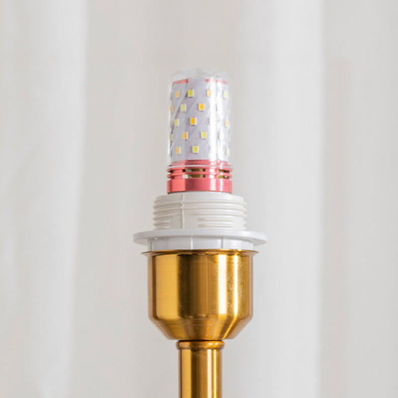 Lampe de Table 1 Lumière en Tissu Céramique avec Tambour Chinois Traditionnel pour Salon 