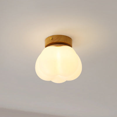 Moderne minimalistische runde Eisen-Acryl 1-Licht Semi-Flush-Mount-Deckenleuchte für das Esszimmer 