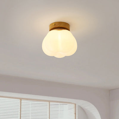 Moderne minimalistische runde Eisen-Acryl 1-Licht Semi-Flush-Mount-Deckenleuchte für das Esszimmer 