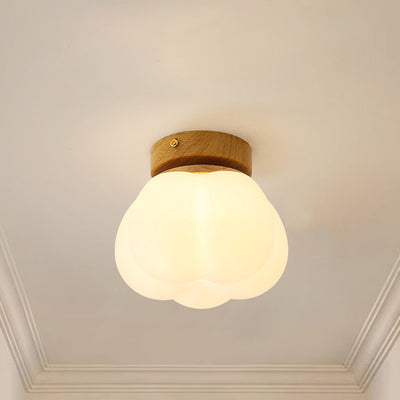 Moderne minimalistische runde Eisen-Acryl 1-Licht Semi-Flush-Mount-Deckenleuchte für das Esszimmer 