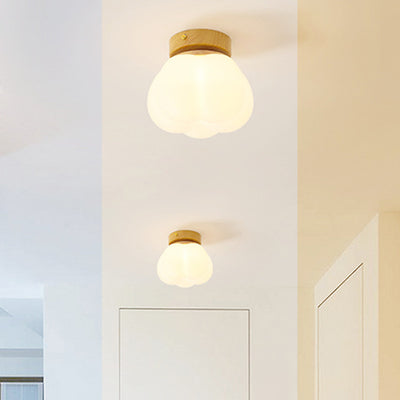 Moderne minimalistische runde Eisen-Acryl 1-Licht Semi-Flush-Mount-Deckenleuchte für das Esszimmer 