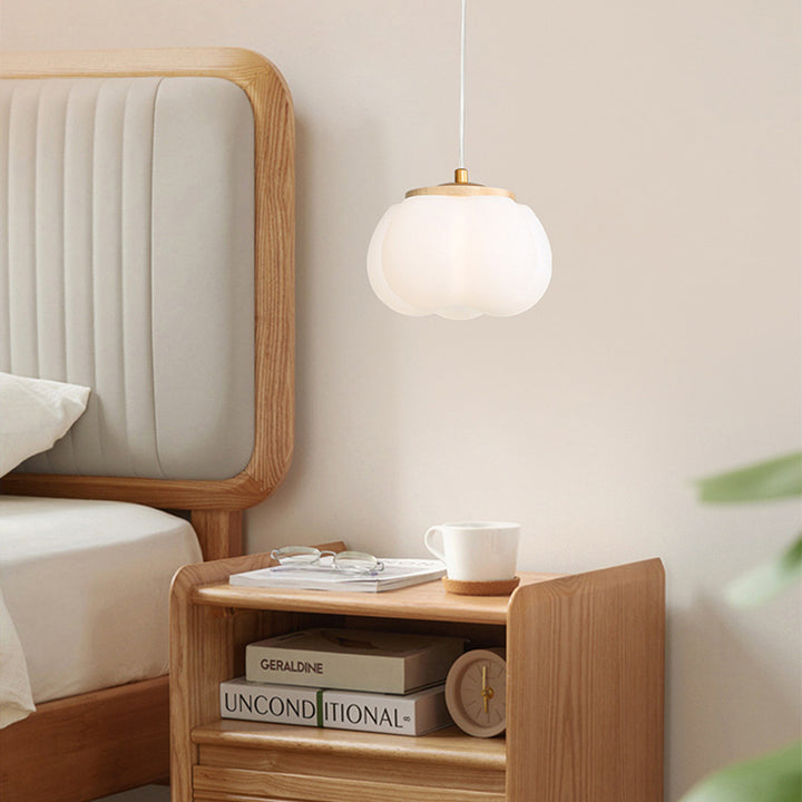 Moderner minimalistischer runder Eisen-Acryl 1-Licht-Pendelleuchte für Wohnzimmer 