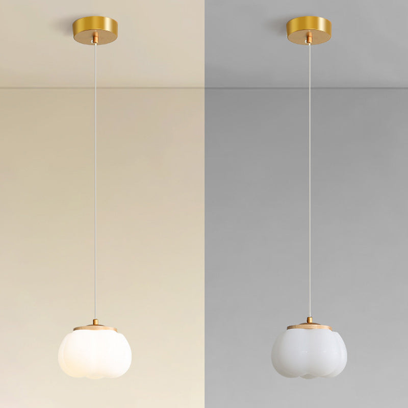 Lustre Suspendu Moderne Minimaliste Rond en Fer et Acrylique 1 Lumière Pour Salon 