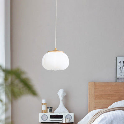 Lustre Suspendu Moderne Minimaliste Rond en Fer et Acrylique 1 Lumière Pour Salon 