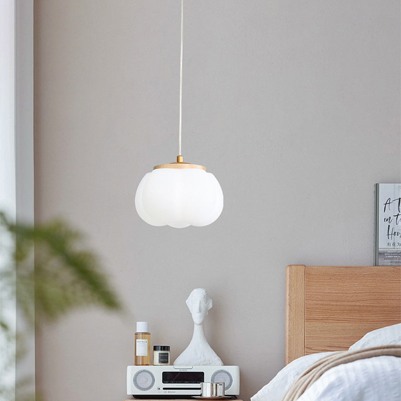 Lustre Suspendu Moderne Minimaliste Rond en Fer et Acrylique 1 Lumière Pour Salon 