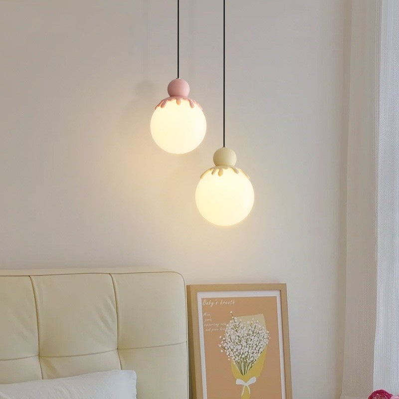 Globe créatif contemporain en résine plastique, suspension à 1 lumière pour le salon 
