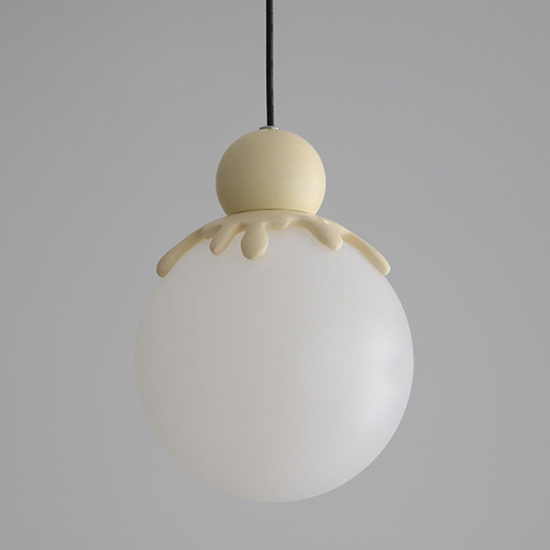 Globe créatif contemporain en résine plastique, suspension à 1 lumière pour le salon 