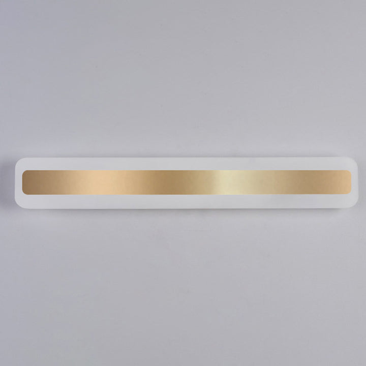 Contemporary Nordic Rectangular Iron Acrylic LED Wall Sconce Lamp For Bathroom