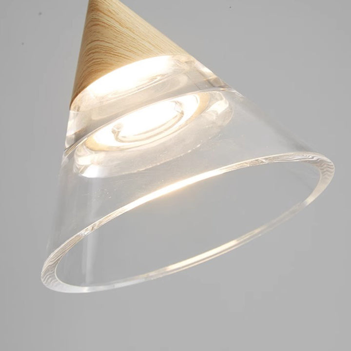 Lustre LED en acrylique rond en fer nordique contemporain pour salon 