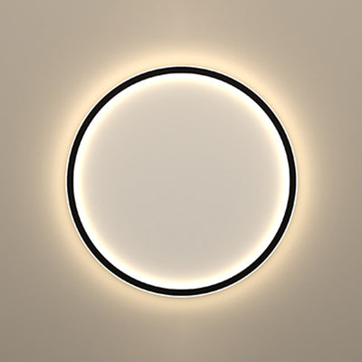 Moderna lámpara de techo empotrada de LED de hierro acrílico redonda minimalista para sala de estar 