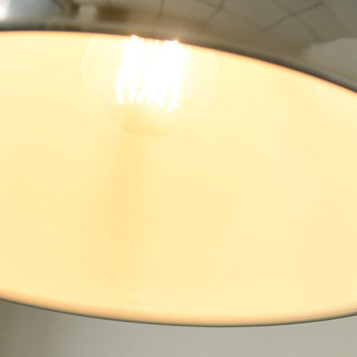 Suspension Luminaire Contemporain en Dôme de Fer 1 Lumière pour Salon 