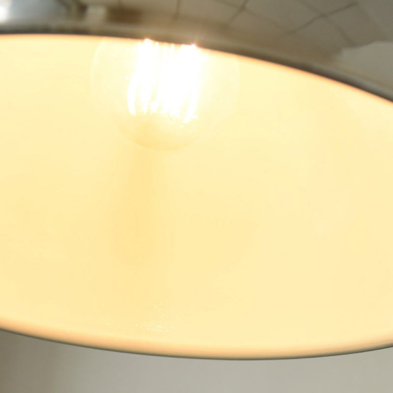 Suspension Luminaire Contemporain en Dôme de Fer 1 Lumière pour Salon 