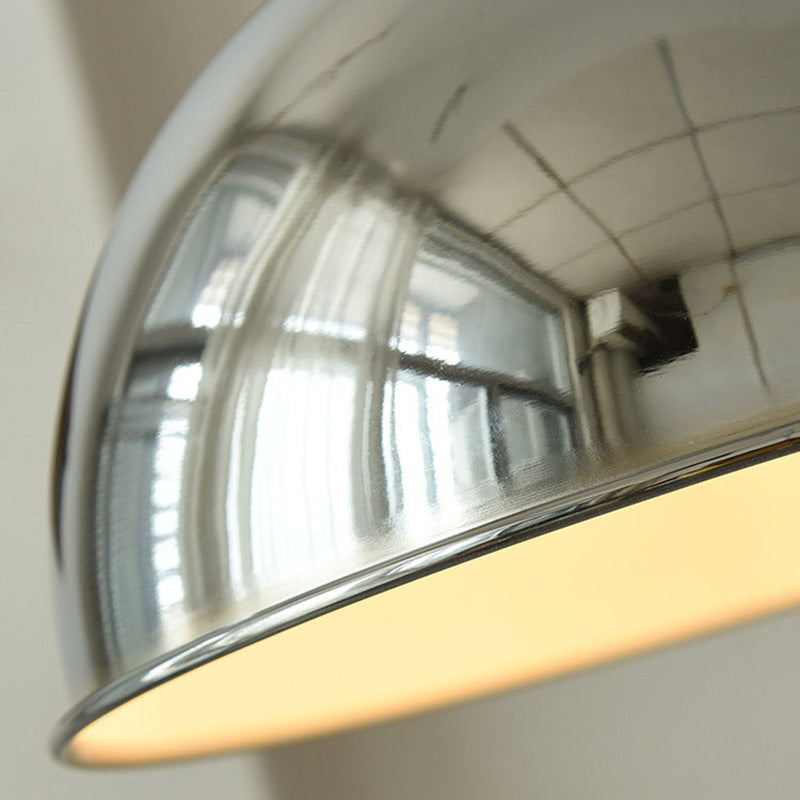 Suspension Luminaire Contemporain en Dôme de Fer 1 Lumière pour Salon 