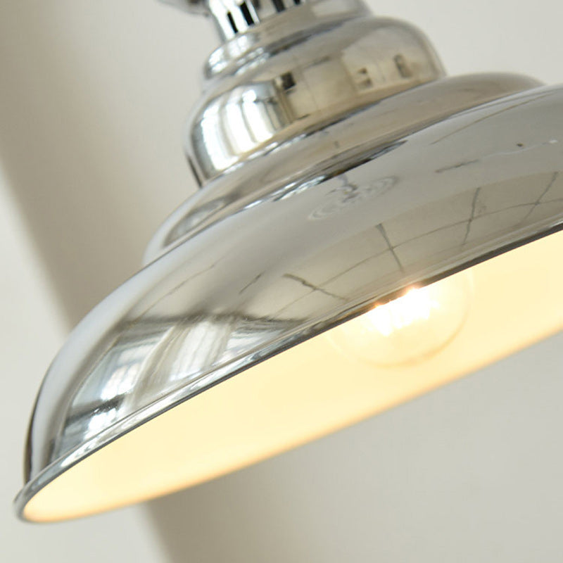 Suspension Luminaire Contemporain en Dôme de Fer 1 Lumière pour Salon 