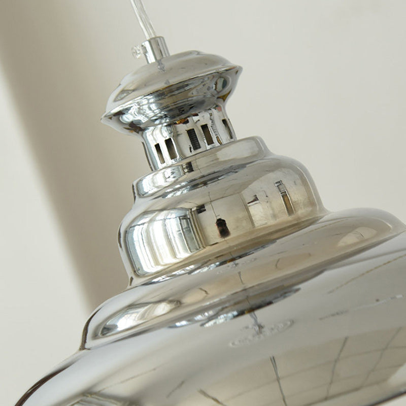 Suspension Luminaire Contemporain en Dôme de Fer 1 Lumière pour Salon 