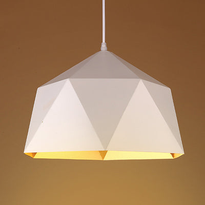 Zeitgenössische industrielle Rhombus-Eisen 1-Licht Pendelleuchte für das Wohnzimmer 