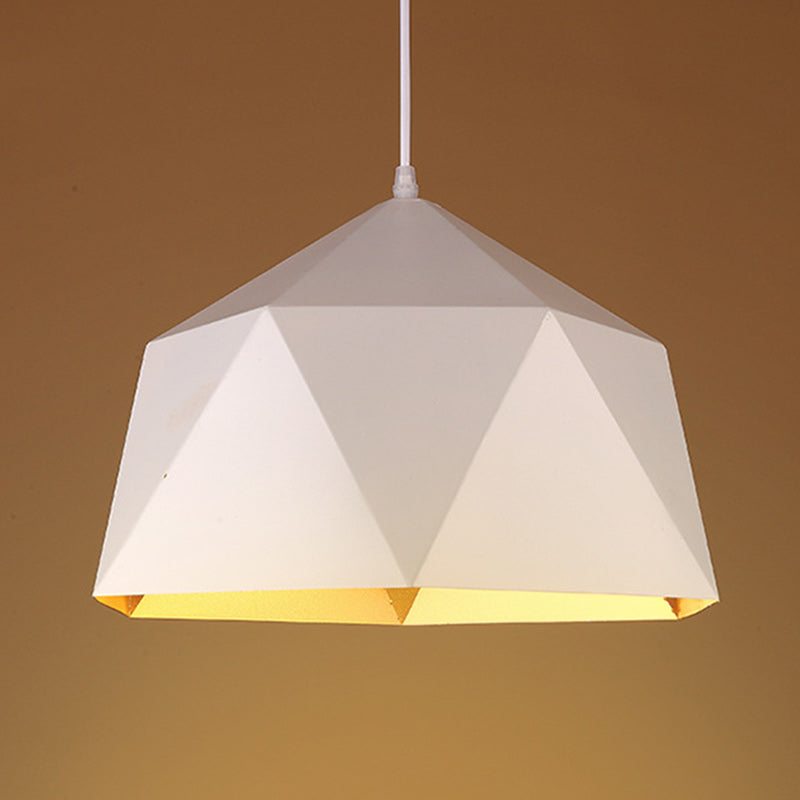 Zeitgenössische industrielle Rhombus-Eisen 1-Licht Pendelleuchte für das Wohnzimmer 