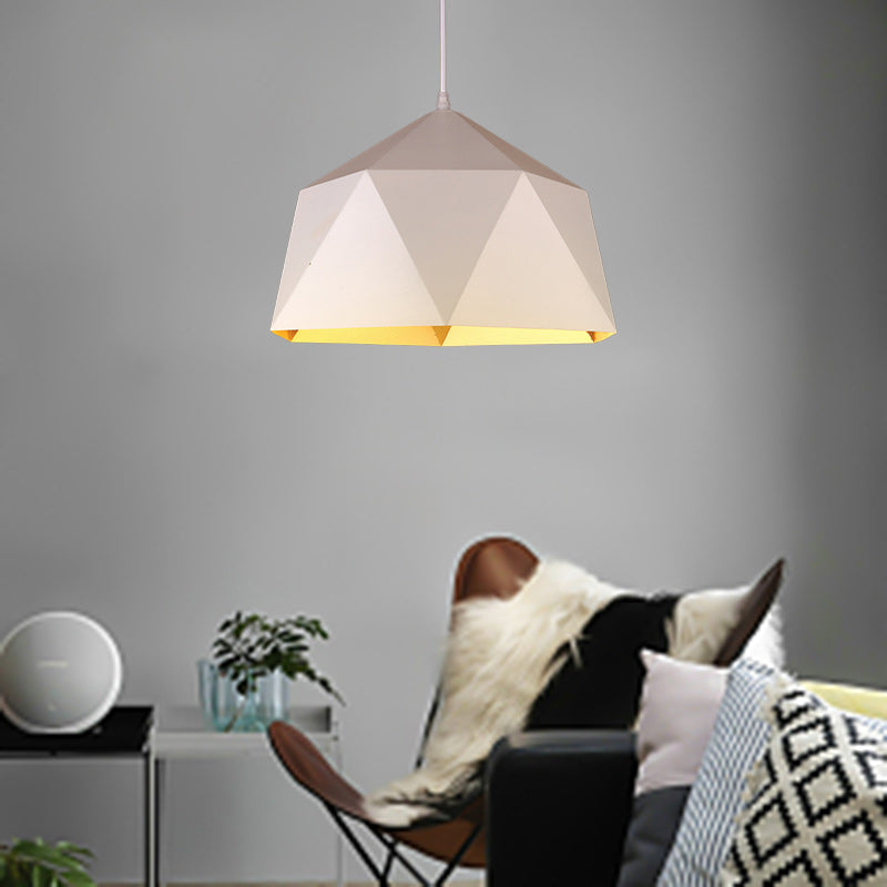 Zeitgenössische industrielle Rhombus-Eisen 1-Licht Pendelleuchte für das Wohnzimmer 