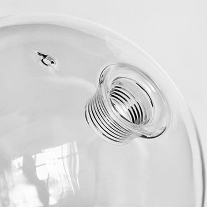 Contemporary Nordic Round Iron Glass 1/3/5-Light Pendant Light For Living Room
