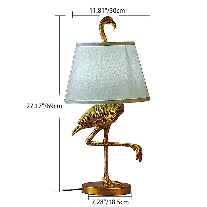 Lampe de table à 1 lumière en résine d&