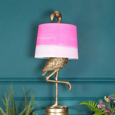 Lámpara de mesa de resina con diseño de pájaro escandinavo contemporáneo de una luz para sala de estar 