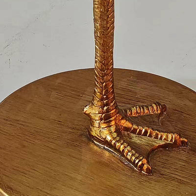 Lámpara de mesa de resina con diseño de pájaro escandinavo contemporáneo de una luz para sala de estar 