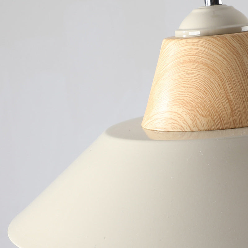 Suspension Luminaire Contemporain Nordique Rond en Fer à 1 Lumière pour Salon 
