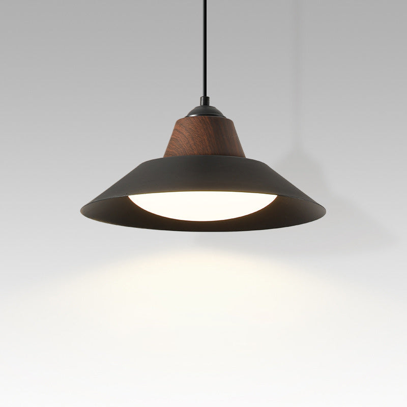 Suspension Luminaire Contemporain Nordique Rond en Fer à 1 Lumière pour Salon 